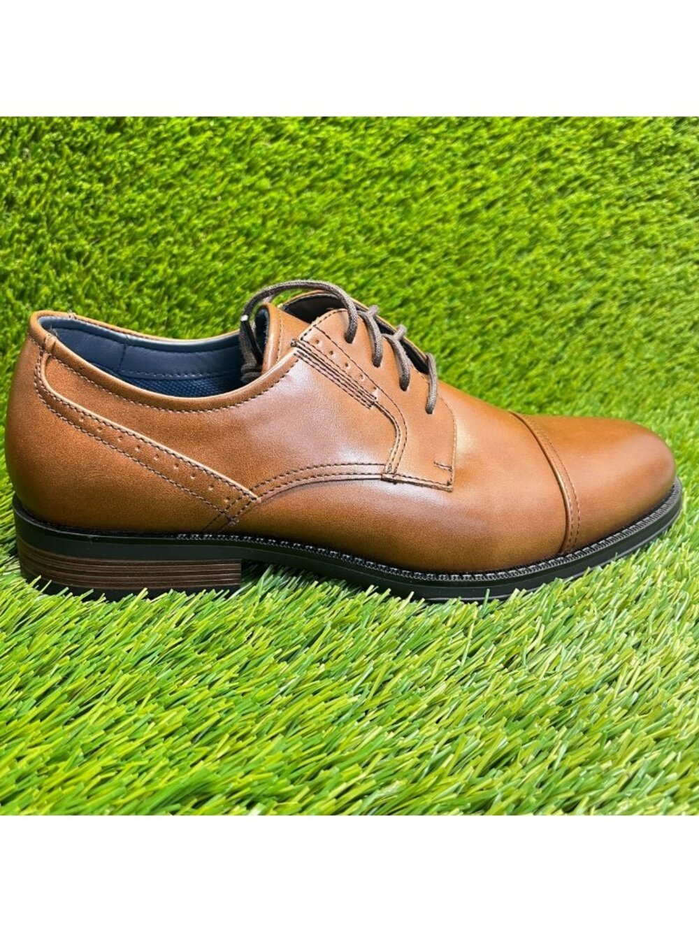 Dockers Echo Mens Size 7 Brown Casual Classic Leather Cap Toe Oxford Dress Shoes